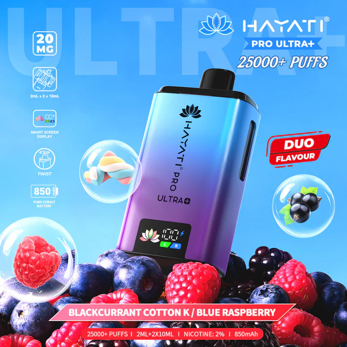 hayati 25k flavours list Hayati Pro Ultra Plus 25000 Puffs Box of 10
