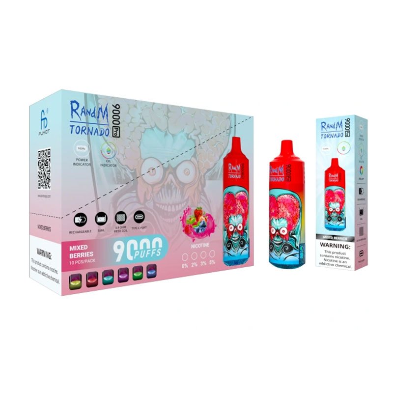 Randm Tornado 9000 Pro Puffs Disposable Vape Box Of 10 | 99.99 Randm Tornado 9000 Pro Puffs Disposable Vape Box Of 10 | 99.99