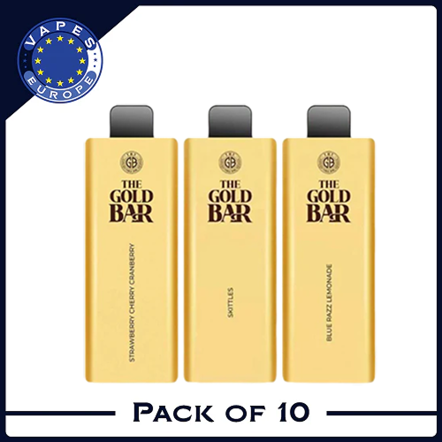 Gold Bar 4500 Puffs Disposable Vape Box of 10 Gold Bar 4500 Puffs Disposable Vape Box of 10