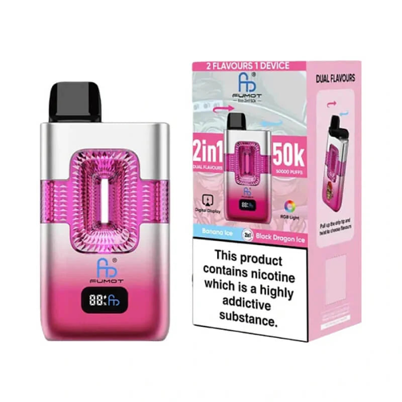 Fumot Eco 2 in 1 50000 Puffs Disposable Vape (Box of 10) Fumot Eco 2 in 1 50000 Puffs Disposable Vape (Box of 10)
