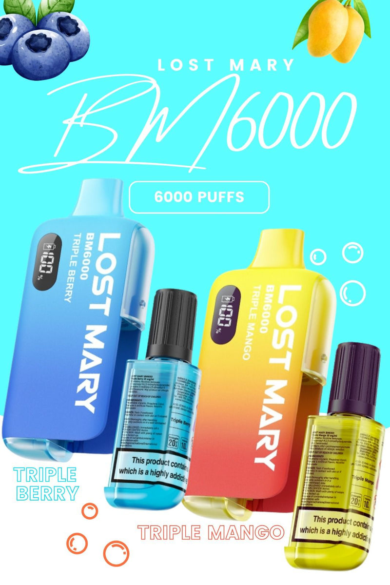 Lost Mary BM6000 | 25+ flavours | 9,99 Lost Mary BM6000 | 25+ flavours | 9,99
