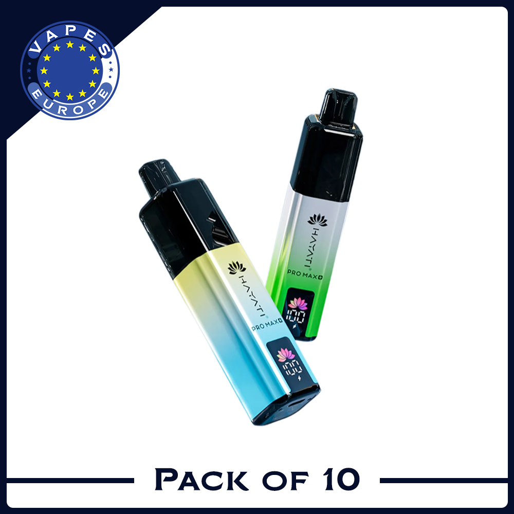 Hayati Pro Max+ 6000 Disposable Vape Box of 10 | 89,99 Only Hayati Pro Max+ 6000 Disposable Vape Box of 10 | 89,99 Only