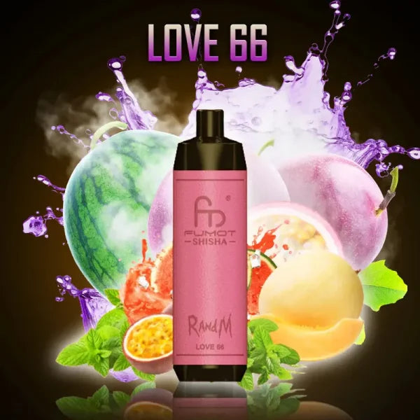 love 66 vape 10000 RandM Shisha 10000 | Box of 10